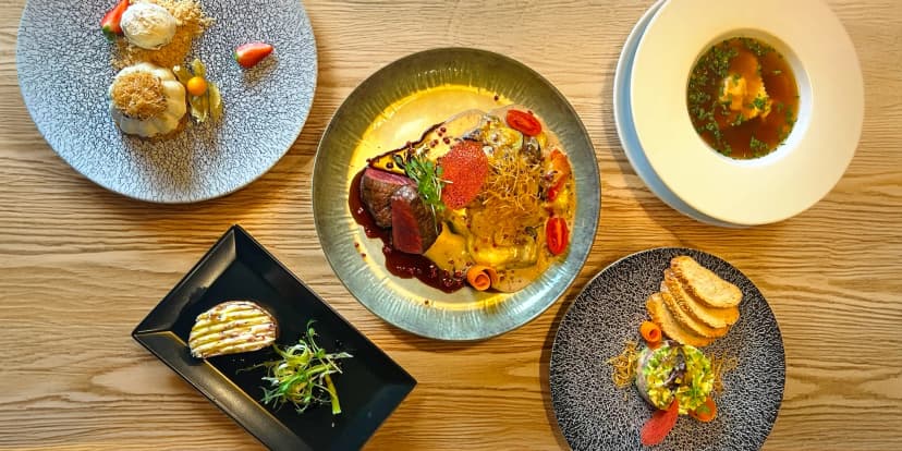 4chodové degustační menu s možností vinného párování v restauraci Jan Maria