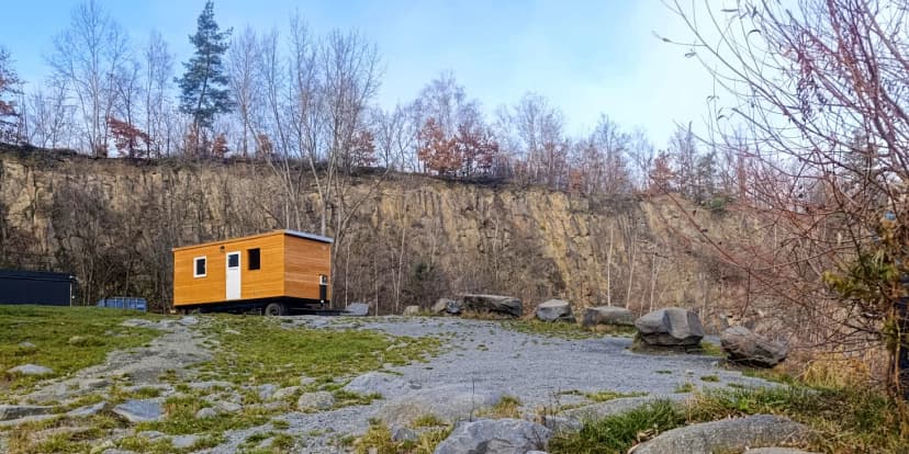 Finská sauna v maringotce u lomu: soukromý relax na 2 nebo 3 hodiny