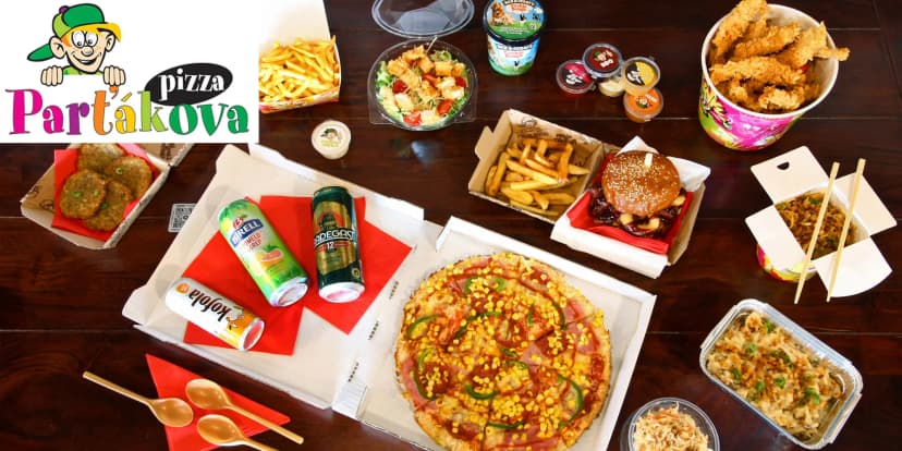 Parťákova pizza: dárkové vouchery na celé menu včetně nápojů, 250, 500 nebo 1000 Kč