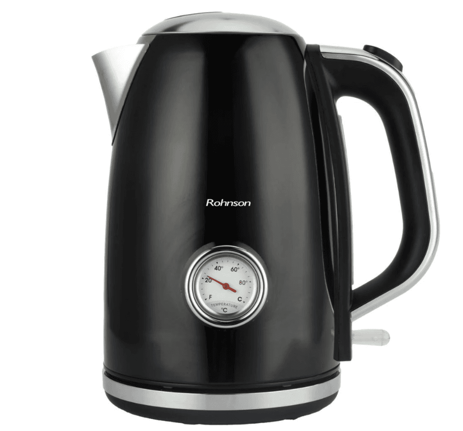 Rychlovarná konvice Rohnson, 1,7 l, 2200W, teploměr