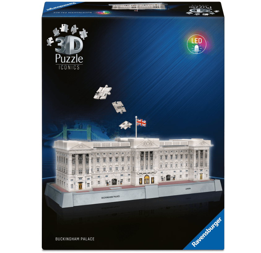3D puzzle Ravensburger svítící Buckinghamský palác 260 dílů
