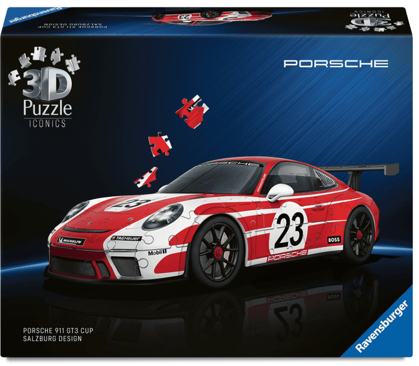 3D puzzle Ravensburger Porsche 911 GT3 Cup Salzburg 154 dílů