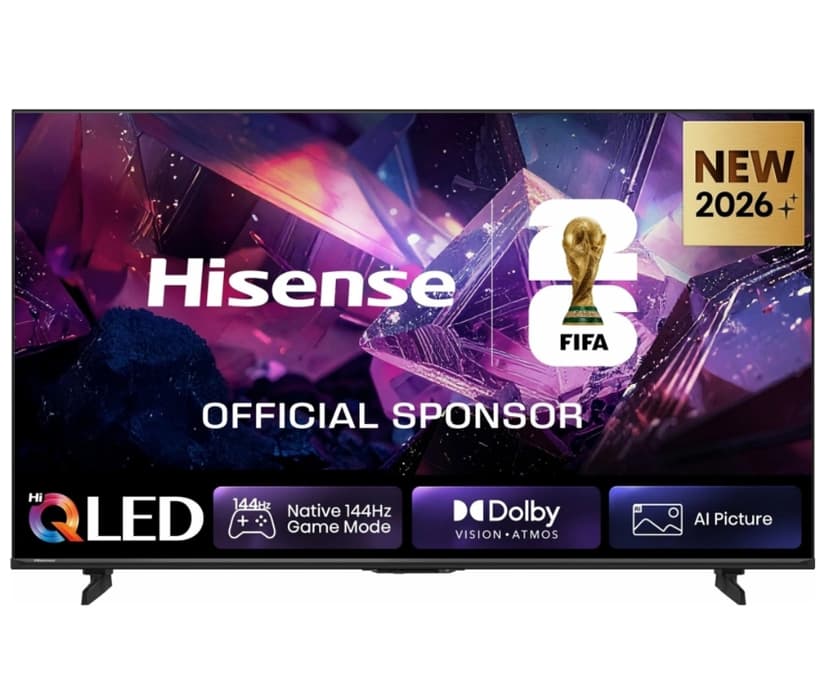 QLED 4K TV, Atmos, soundbar, 144Hz, 165 cm, Hisense