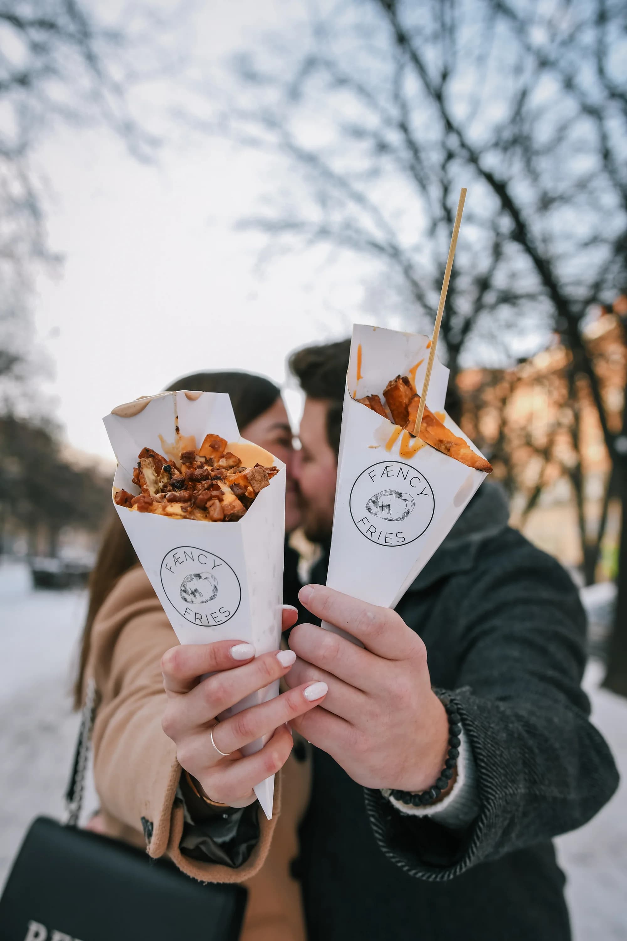 Malé i Velké hranolky s dipem i trhaným vepřovým ve Fæncy Fries