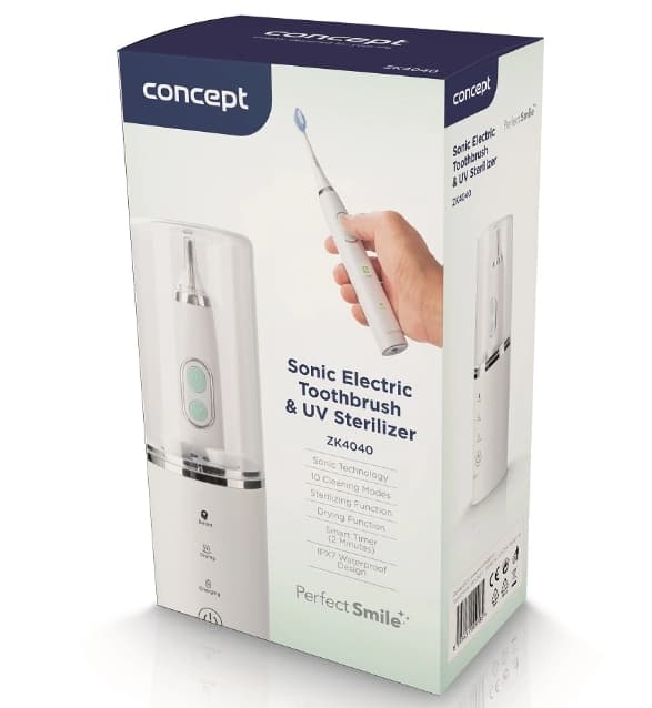 Sonický kartáček Concept, 10 režimů, UV sterilizátor