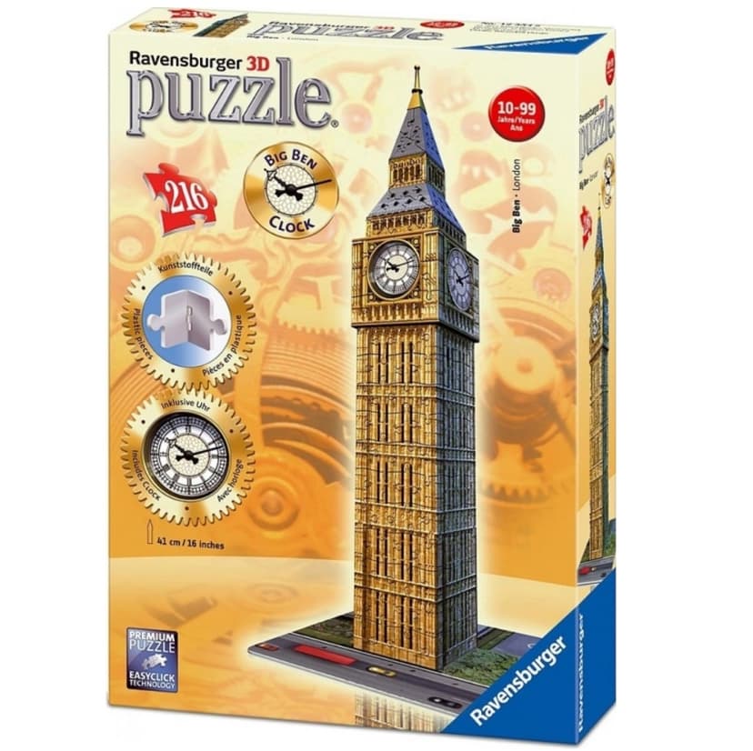 3D puzzle Ravensburger Big Ben, 216 ks