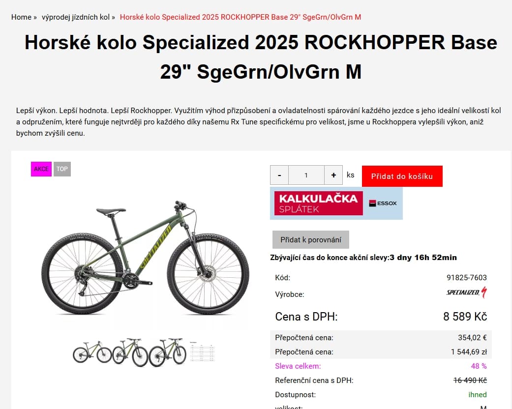 Horské kolo Specialized 2025 ROCKHOPPER Base 29"