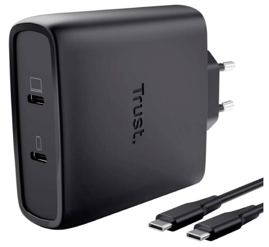 Nabíječka do sítě TRUST MAXO 100 W GaN, kabel 2 metry