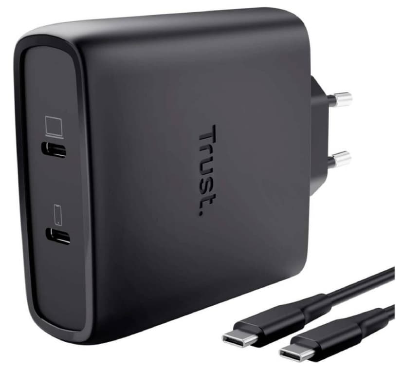 Nabíječka do sítě TRUST MAXO 100 W GaN, kabel 2 metry