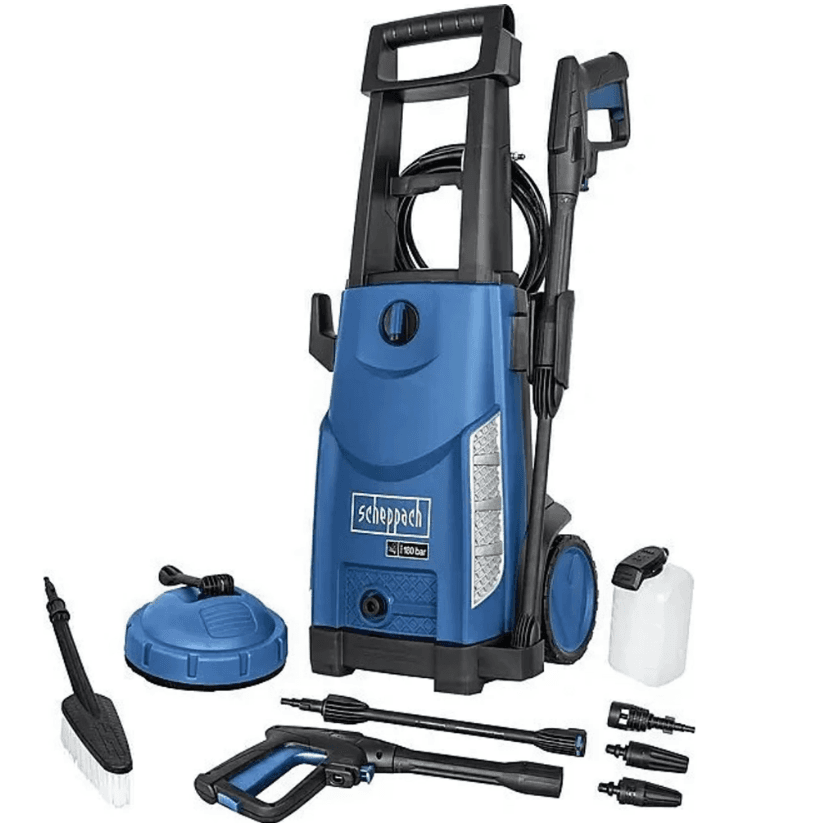 Tlaková myčka Scheppach, výbava, 180 bar