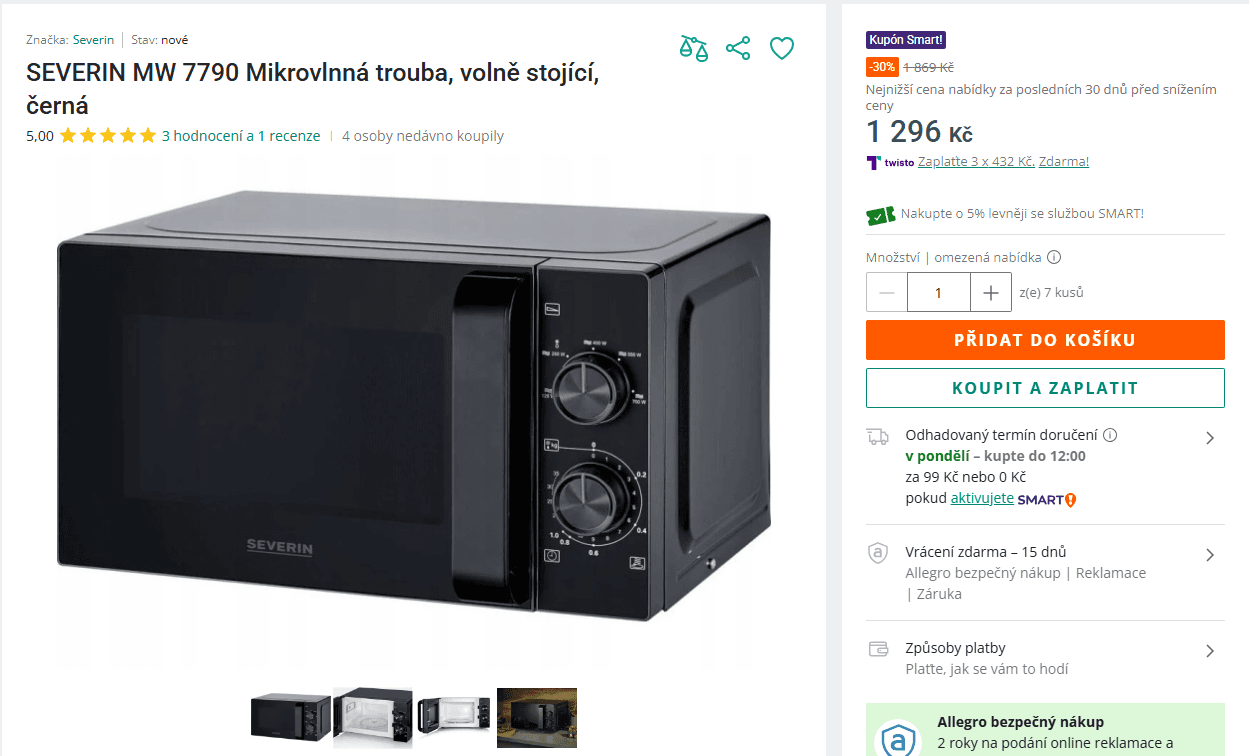 Mikrovlnná trouba Severin