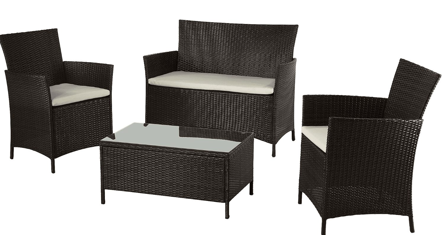 Set zahradního nábytku BWO Canera polyratan 4 dílná