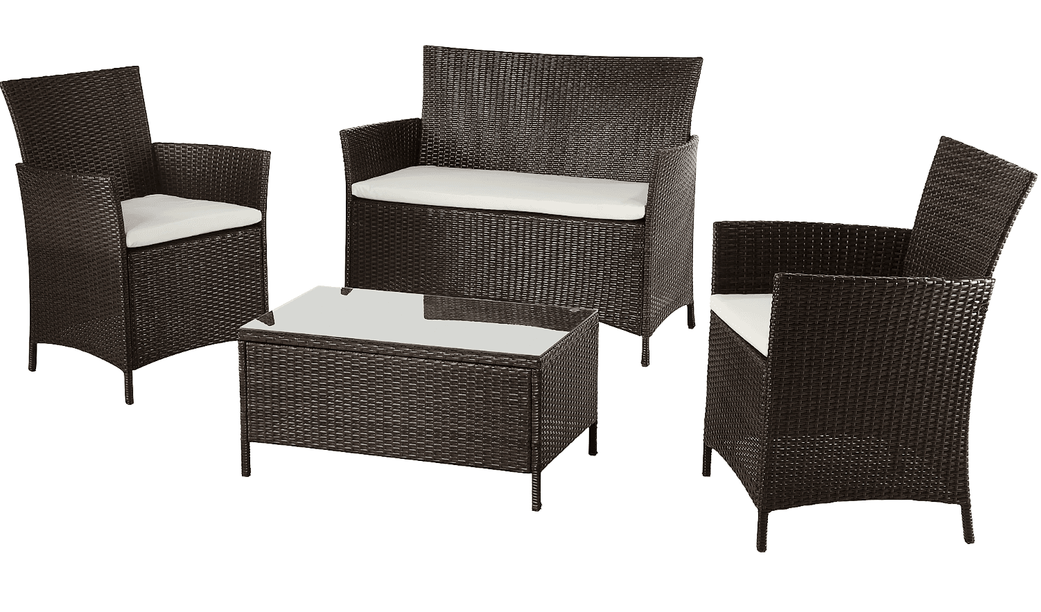 Set zahradního nábytku BWO Canera polyratan 4 dílná