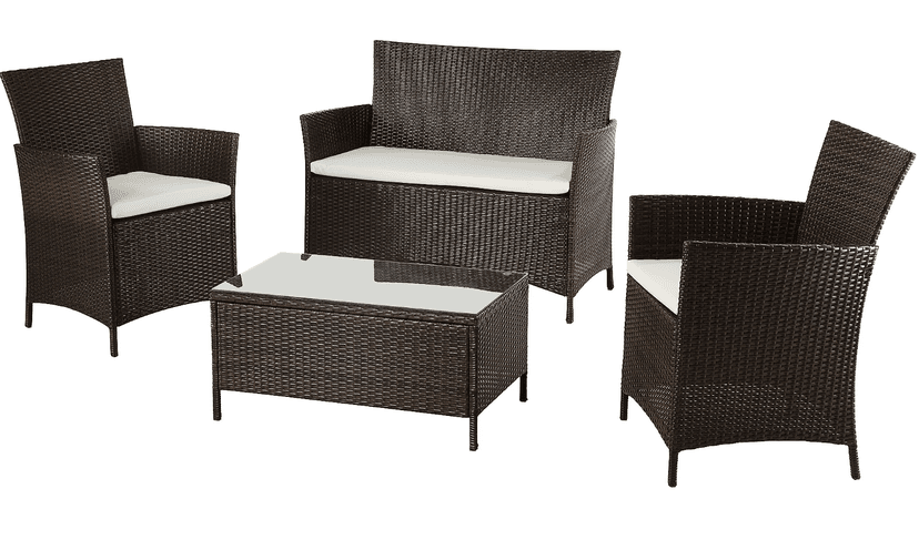 Set zahradního nábytku BWO Canera polyratan 4 dílná