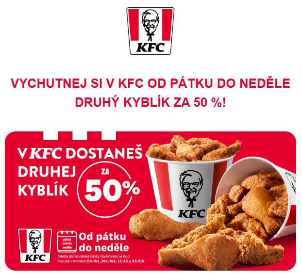 Sleva 50% na druhý kyblík