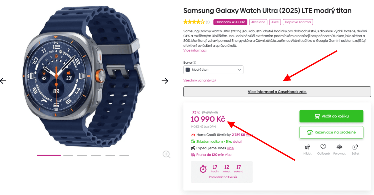 Chytré hodinky Samsung Galaxy Watch Ultra (2025) LTE