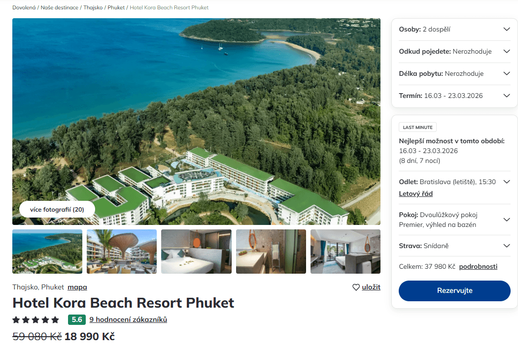 Thajsko /✈ BTS / S / 5⭐/ 7 dní