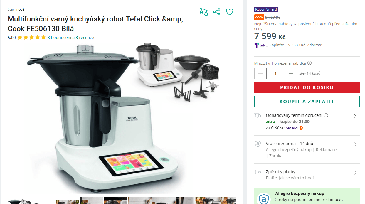 Multifunkční varný robot Tefal