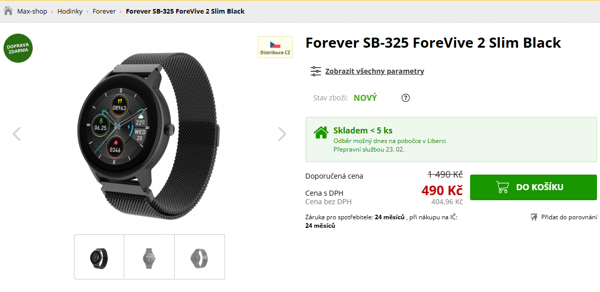 Chytré hodinky Forever ForeVive 2