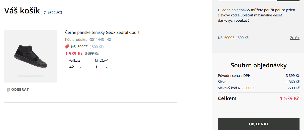 GEOX - sleva 500 Kč na nákup nad 2000