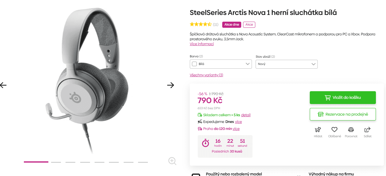Herní sluchátka SteelSeries Arctis Nova 1 