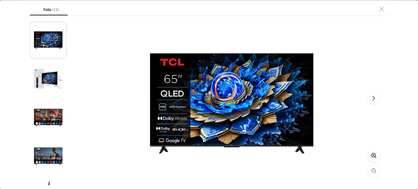 4K QLED Google TV, 164 cm, Atmos, TCL