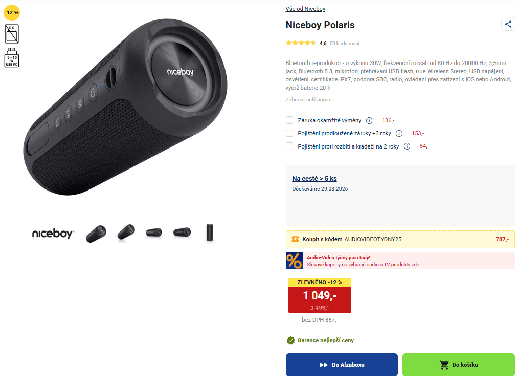 BT repro Niceboy Polaris 30 W 