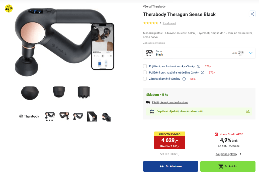 Masážní pistole Therabody Theragun Sense