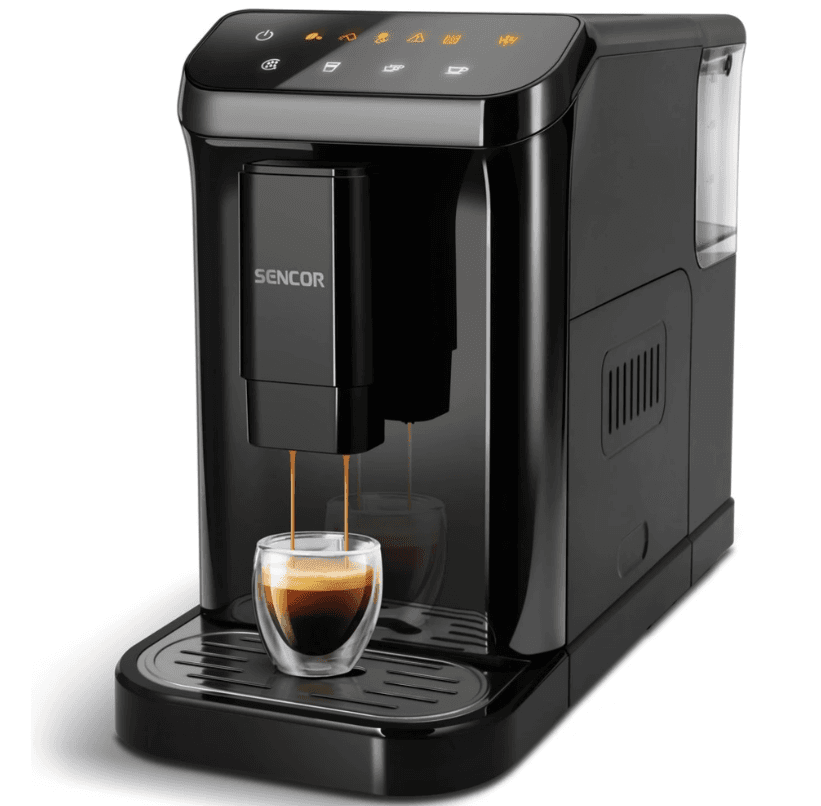 Plnoautomat espresso Sencor, mlýnek