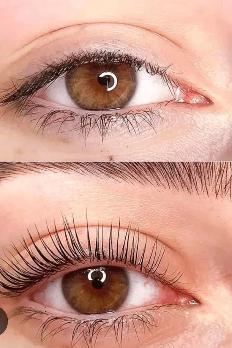 Lash lifting řas, laminace obočí včetně barvení i balíček laminace