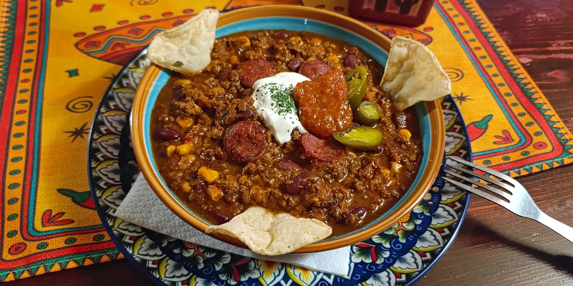 Mexiko na talíři v novém podniku: chilli con carne, burrito i nachos pro 1 nebo 2 osoby