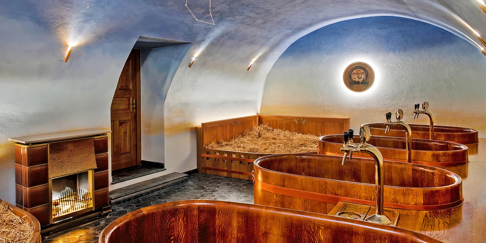 Zámecký odpočinek v Beer spa Beerland: pivní koupel pro 1 nebo 2 osoby a kosmetika