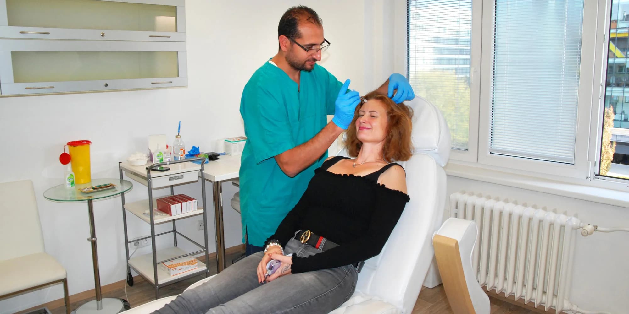 Estetické ošetření pro omlazení pleti a vyhlazení mimických vrásek (1 partie)