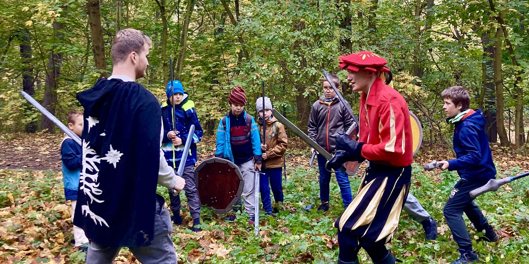 Letní příměstský fantasy tábor pro děti v Praze: dobrodružství a týmové hry