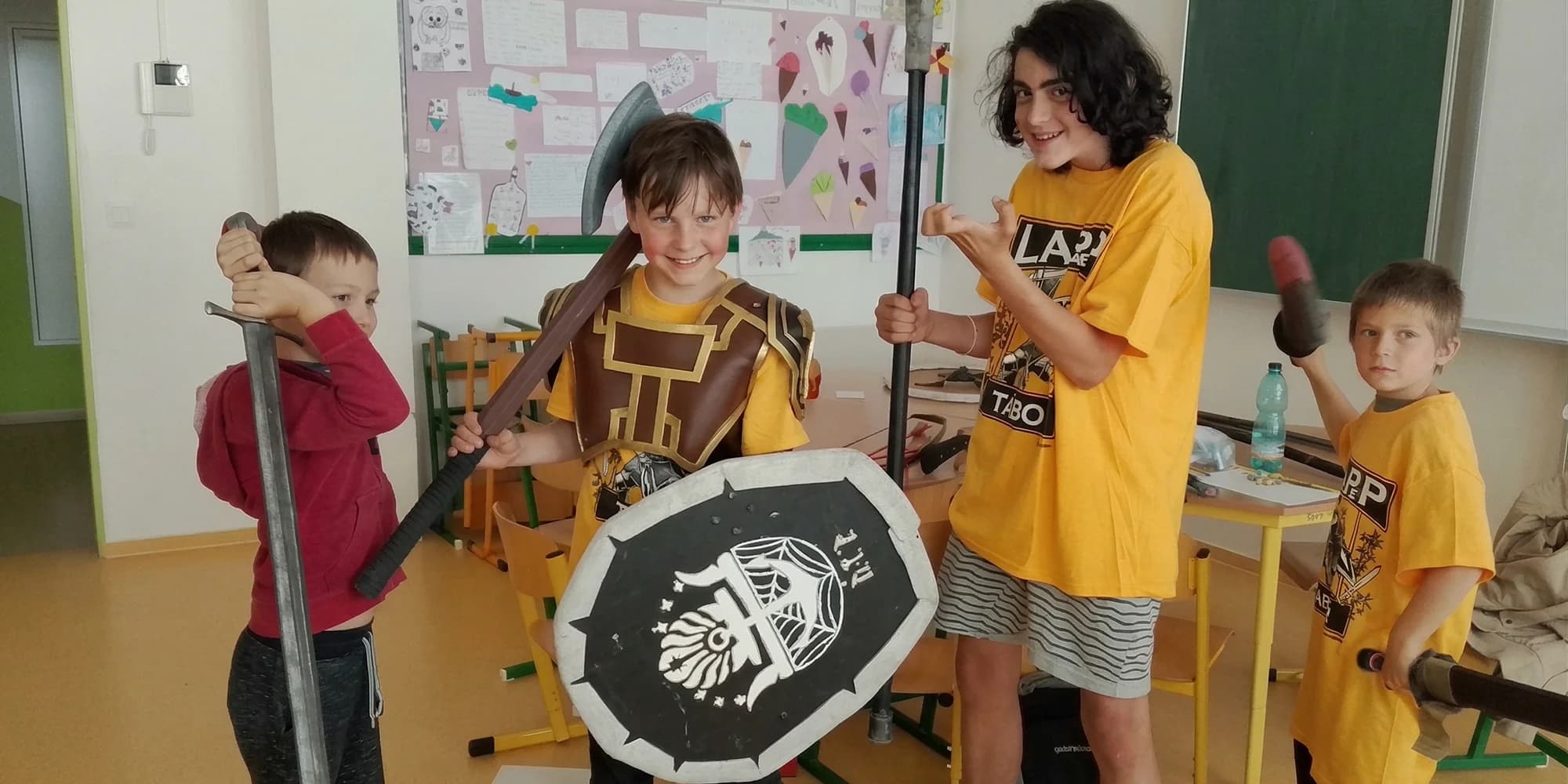 Letní příměstský fantasy tábor pro děti v Praze: dobrodružství a týmové hry
