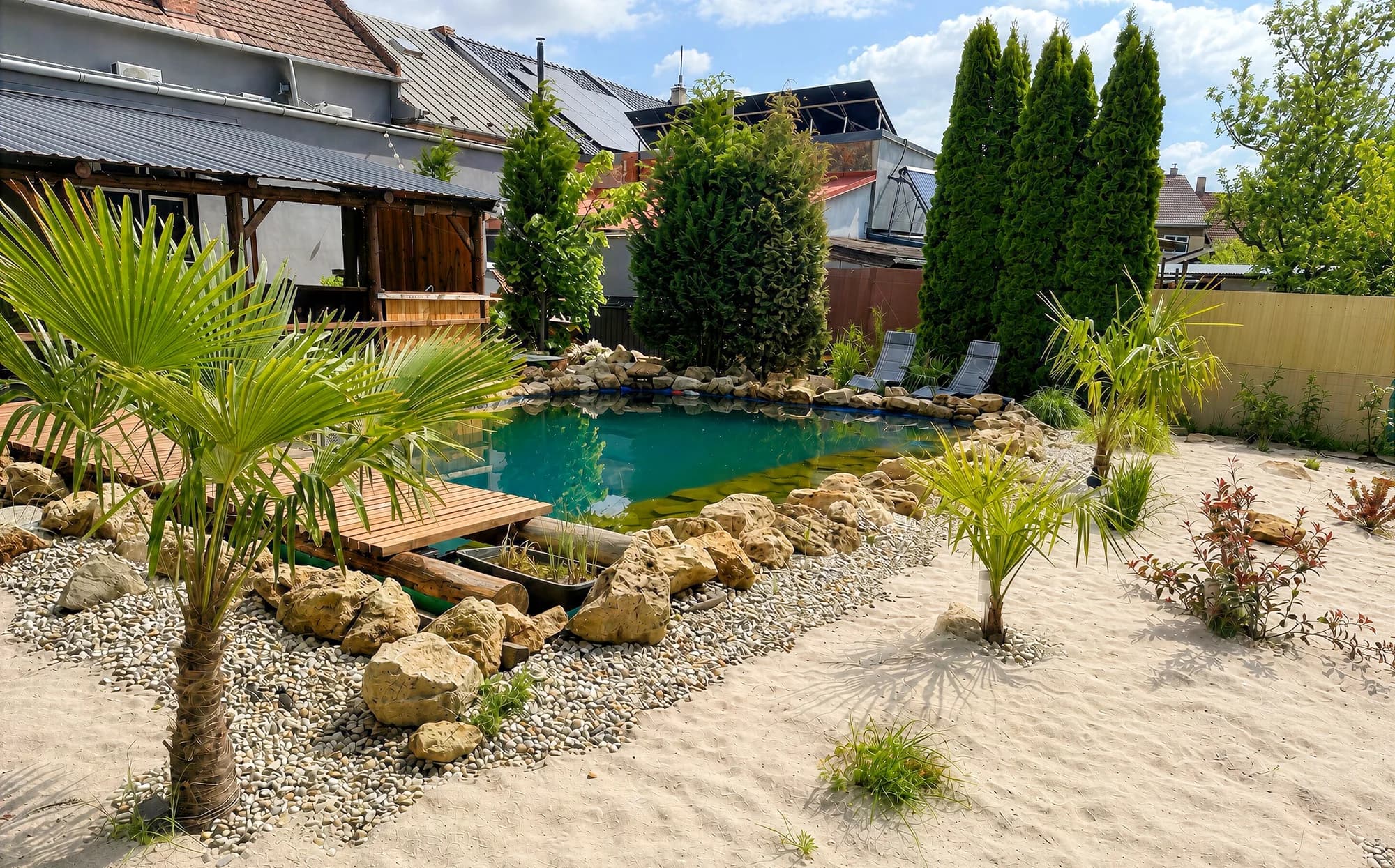 Dokonalý privátní relax pro 2 osoby: vířivka, koupací jezírko i sauna