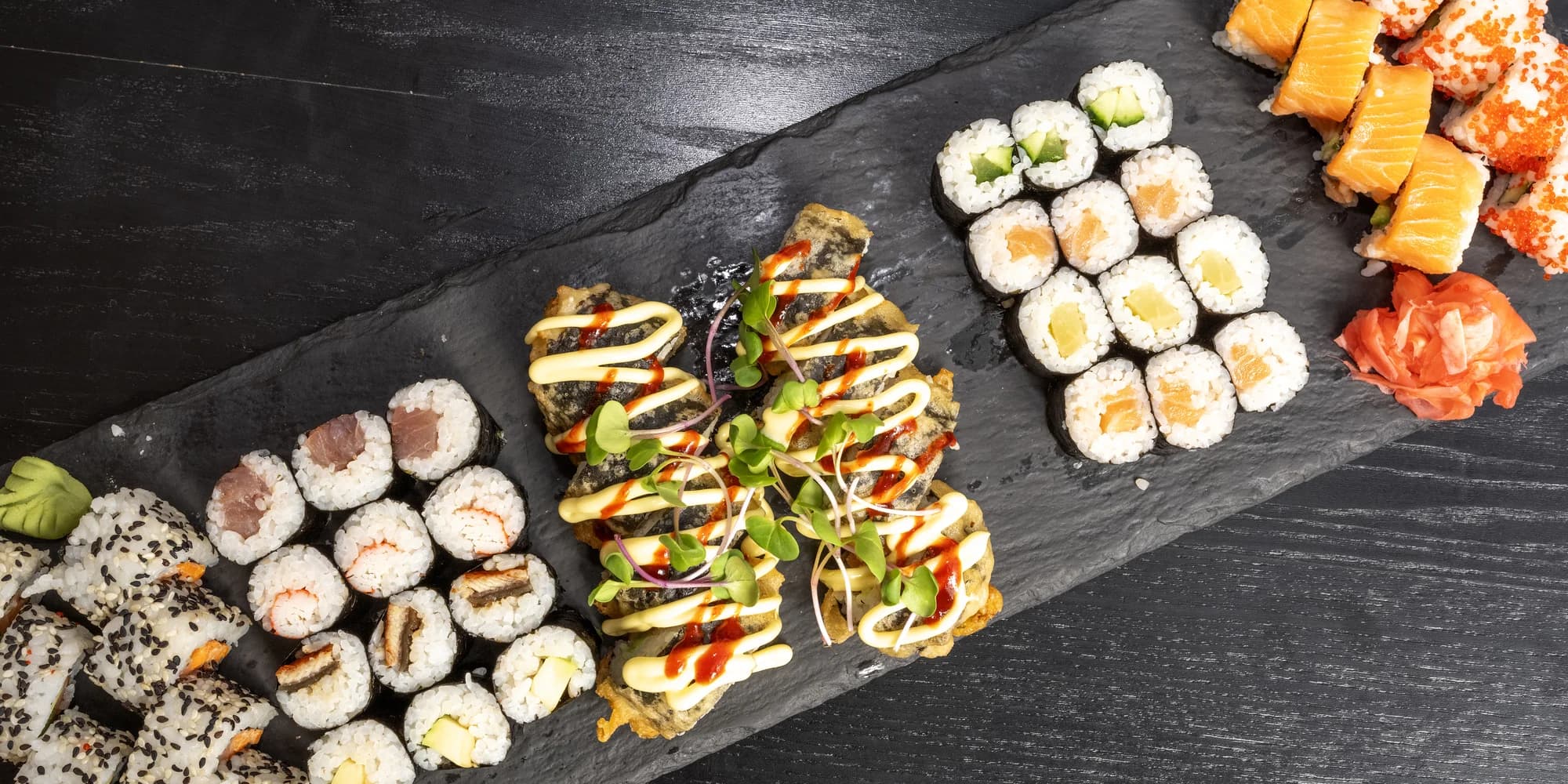 Sushi sety s výhledem na Piaristický chrám: 19, 34 nebo 46 kousků