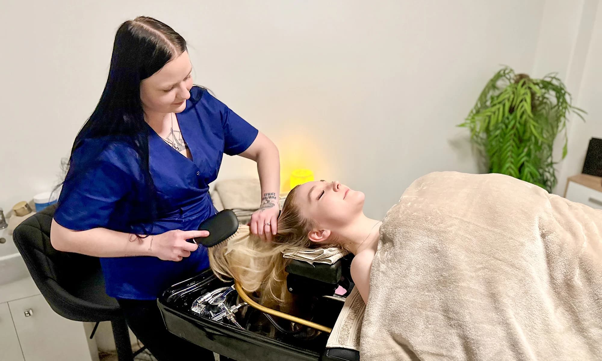 Relax pro tělo i mysl: head spa i kombinace s čištěním vlasů Malibu C nebo škrábáním zad