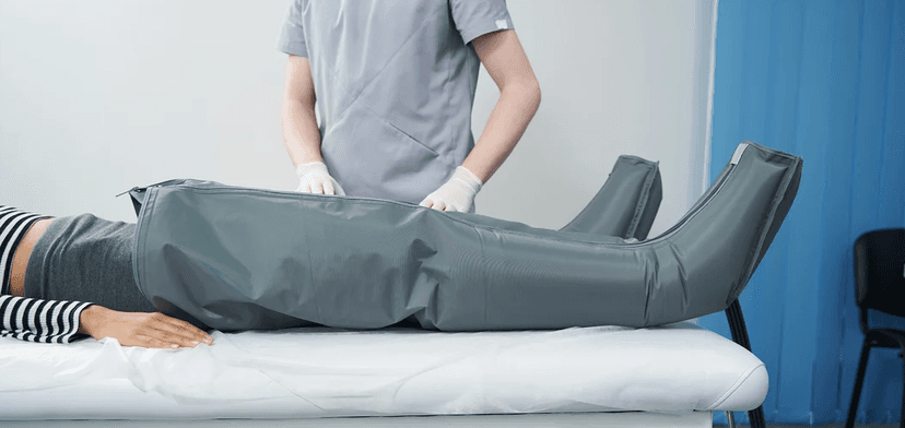 1× přístrojová kalhotová lymfodrenáž (50 min.) 