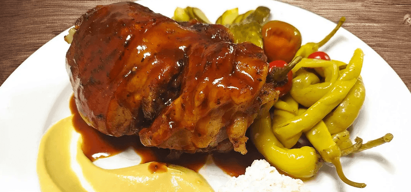 2× pečené vepřové koleno na pivě