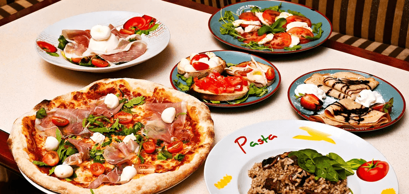 3chodové italské menu pro 2 osoby 