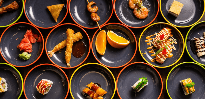 Running sushi: snězte, co stihnete během 90 minut v moderní asijské restauraci