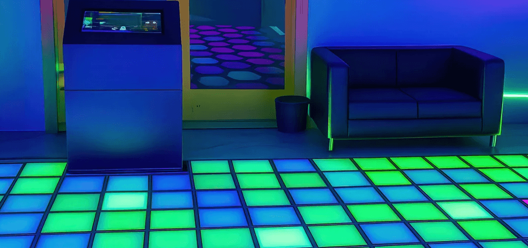 Interaktivní zábava: vstup na Pixel Floor v různých herních režimech 