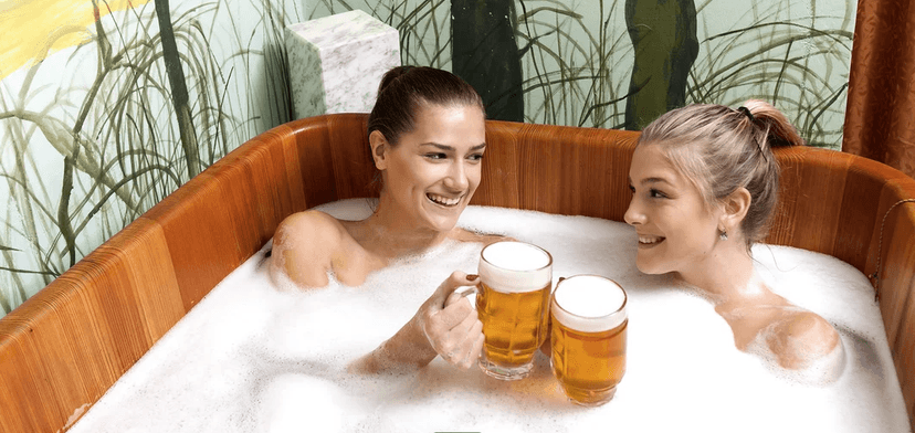 2hodinový odpočinek v pivních lázních pro 1 nebo 2 osoby: koupel, sauna a pivo 
