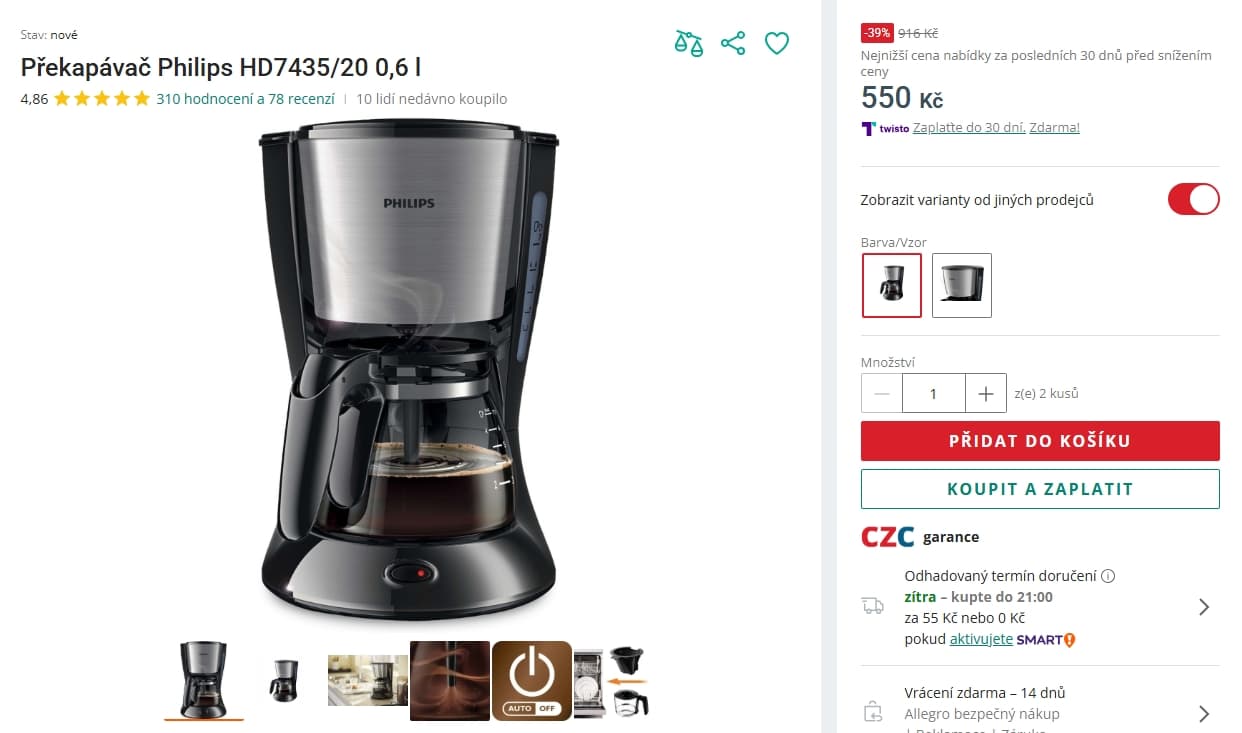 Překapávač Philips 