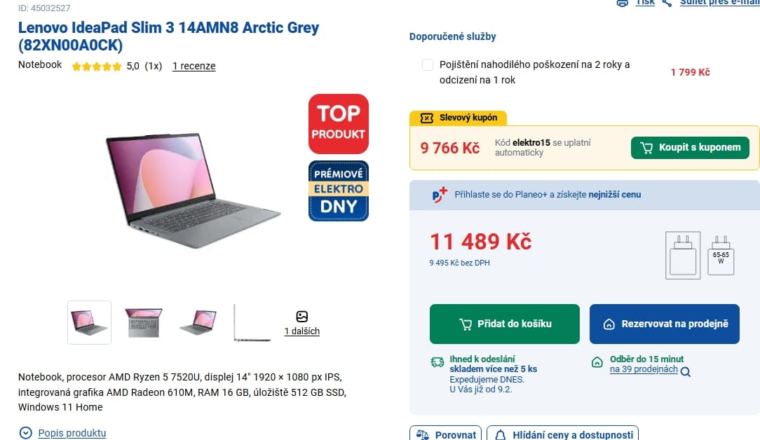 Lenovo 4,3GHz, 16/512GB, 14", 1,37 kg