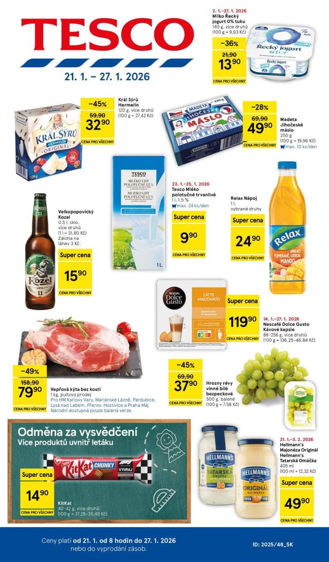 Tesco leták 21.-27.1.