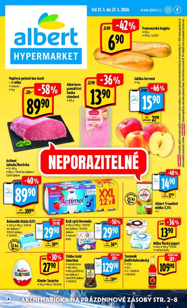 Albert hypermarket leták 21.-27.1.