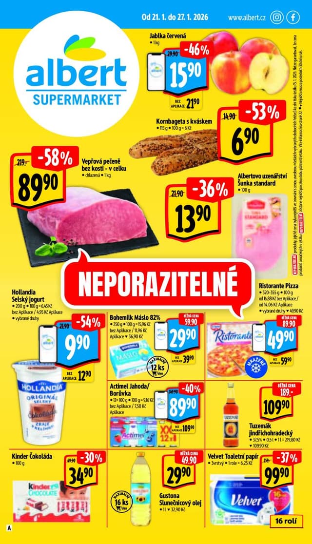 Albert supermarket leták 21.-27.1.