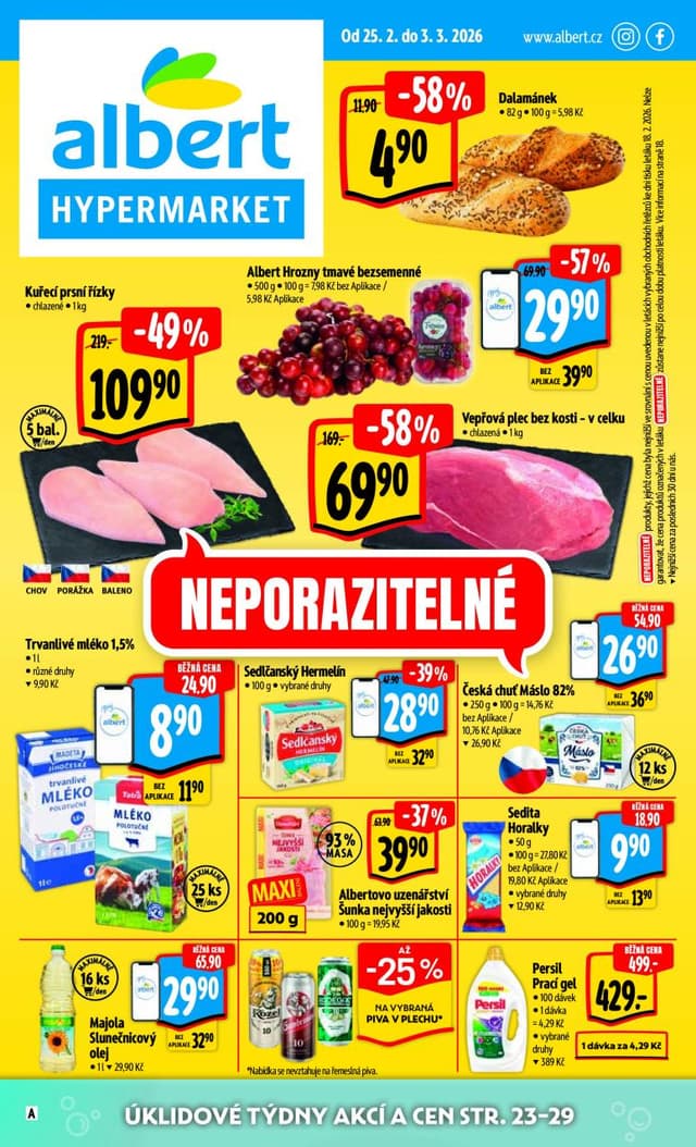 Albert hypermarket leták 25.2. - 3.3.